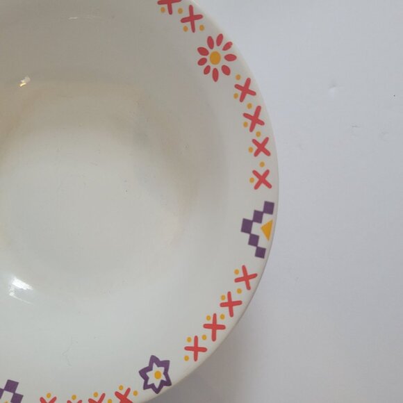 Set Of 2 International Tableworks Bowls With Colorful Southwestern Pattern - Picture 4 of 5